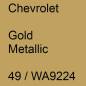 Preview: Chevrolet, Gold Metallic, 49 / WA9224.